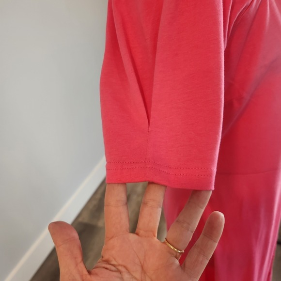 Pink Martini Collection Maureen Pink Button-Down Midi Dress - Picture 4 of 11